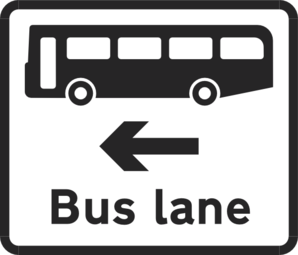 Bus Lane Sign Clip Art